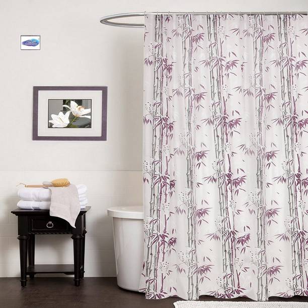 Flipkart SmartBuy 210 cm (7 ft) PVC Semi Transparent Shower Curtain Single Curtain