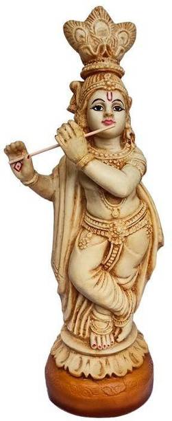 Newven 1.5 Feet Handcrafted Krishna home decor items wall hangings statues of gods figurines decoration house warming gifts Decorative Showpiece  -  40 cm