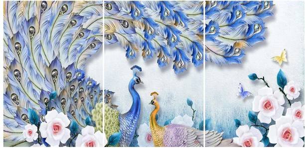 RANGOLI 3D MDF 1202 Digital Reprint 18 inch x 12 inch Painting