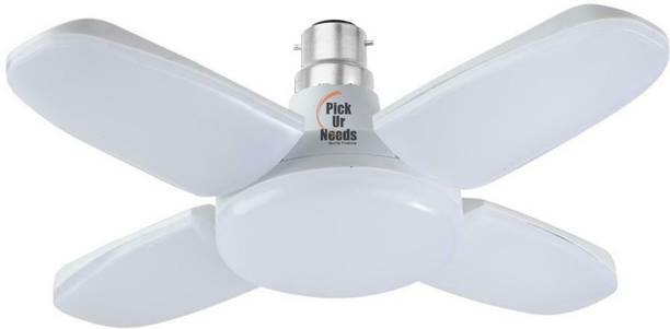 Pick Ur Needs B22 Foldable Light, 28W 4-Leaf Fan Blade LED Light Bulb, Super Bright Pendants Ceiling Lamp