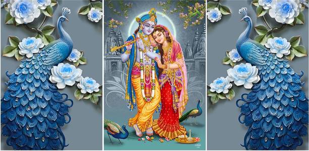 RANGOLI 3D MDF 1332 Digital Reprint 18 inch x 12 inch Painting