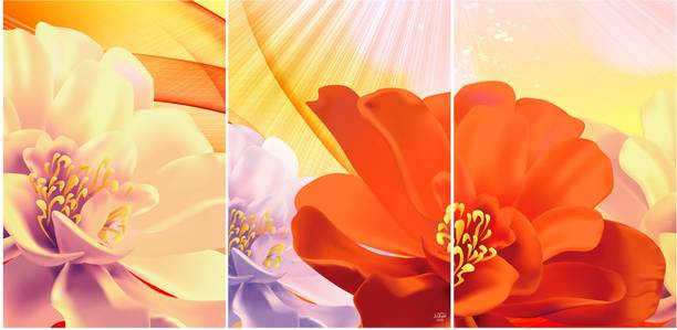 RANGOLI HD Digital Famous Painting Digital Reprint 18 inch x 36 inch Painting