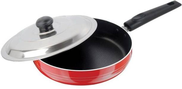 NIRLON Fry Pan 25 cm diameter with Lid 2.25 L capacity