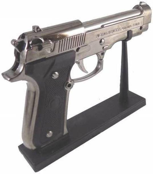 Dynamic Mart Big Size Mouser Gun Shaped Refillable Cigratte Lighter With Stand Pocket Lighter PIA INTERNATIONAL FIRST QUALITY 9MM GUN SHAPE Pocket Lighter