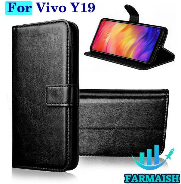 FARMAISH Flip Cover for Vivo Y19