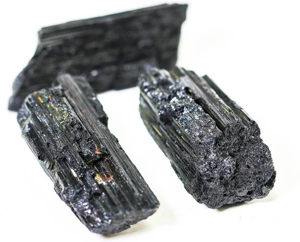 Aurra Stores 100 % Original & Natural black Tourmaline BT Rough Raw With JGL Lab Certified Decorative Showpiece  -  2 cm