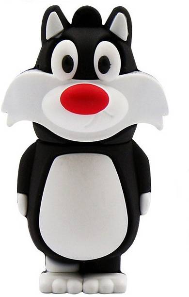 PANKREETI Cute Cat 32 GB Pen Drive Compatible with Netbook, Gaming Console, Desktop Computer, Television, Audio Player, Laptop USB 2.0 Rubber Case