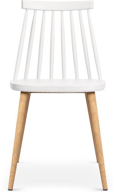 Finch Fox Scandinavian Chairs Stylish & Modern Furniture Plastic Chairs (White) Plastic Dining Chair