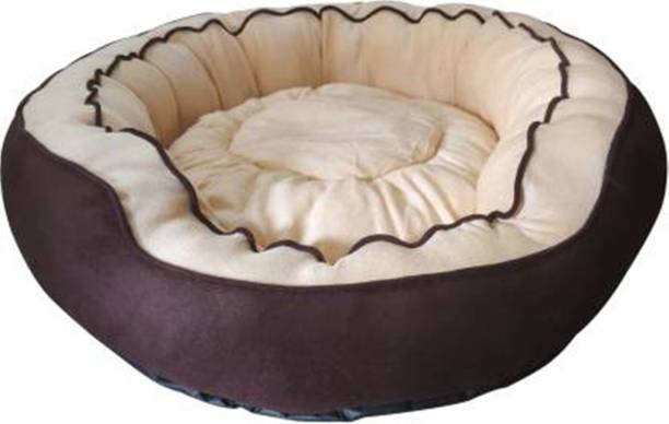 RK PRODUCTS 23 brown with cream and brown lining S Pet Bed