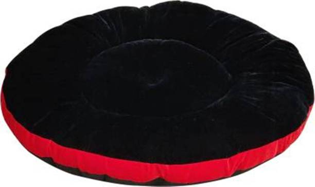 RK PRODUCTS 01 BLACK WITH RED PATTI GADI S Pet Bed