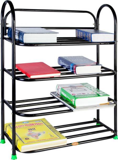 Patelraj Book Shelf And Multipurpose Iron Rack Metal Collapsible Shoe Stand