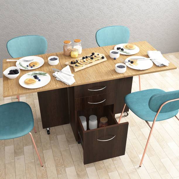 Studio Kook Dolce Engineered Wood 4 Seater Dining Table