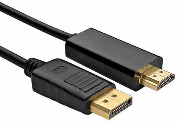 techut HDMI Cable 1.8 m 1.8 Meter Gold Plated DisplayPort DP to HDMI