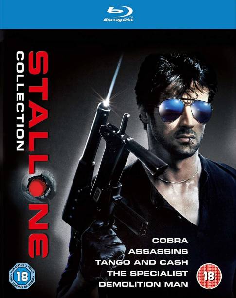 Stallone: The Complete 5 Movies Collection - Cobra + Assassins + Tango and Cash + The Specialist + Demolition Man (5-Disc Box Set) (Slipcase Packaging + Region Free + Fully Packaged Import)