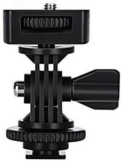 Stookin Adjustable Angle Pole Swivel Hot Shoe Mount 1/4" Screw Hot Shoe Mount Adapter for Mounting Video Camcorder Monitors Flash Shoe Adapter