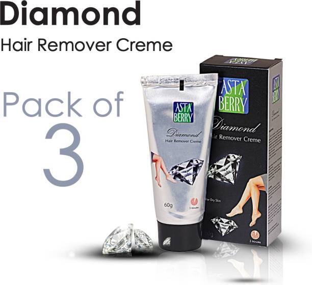 ASTABERRY Diamond Hair Removal Creme (Pack of 3) Cream