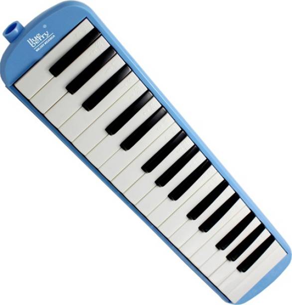 BLUEBERRY BM37K Melodica 37 Keys Piano Instrument Soprano Air Piano with Mouthpiece with Hard ABS Case for Music Lovers