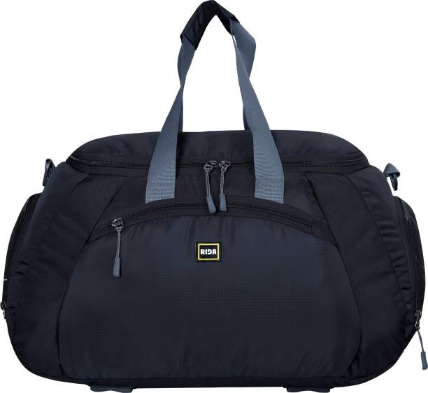 RIDA Travel Duffel Bag 22 Inch-30 LTR-Gym,Daytrip,Camping Etc-SDB-7007-22-Black