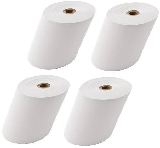 youlogic 79mmX40Mtr (meter) Thermal Paper Biling Rolls (Pack of 4) Original Paper Product 70 Gsm Thermal Cash Register Paper