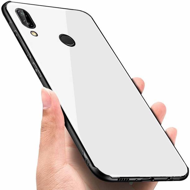 MOBILOVE Back Cover for Mi Redmi Note 7, Mi Redmi Note 7 Pro, Mi Redmi Note 7S | Luxury Glass Cover Soft Silicone Side Case