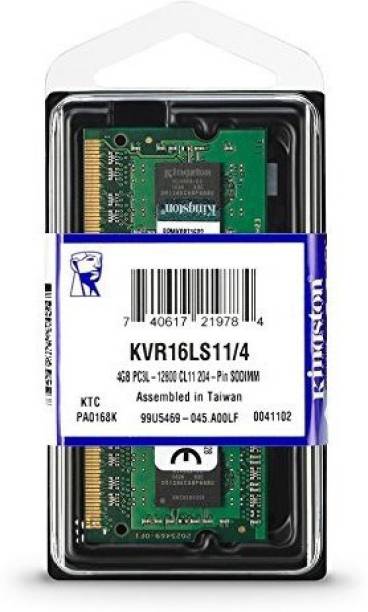 KINGSTON KVR16N11N8/4 1333MHz DDR3 4 GB (Single Channel) Laptop (KVR16N11N8/4 1333MHz Laptop 1.5v)