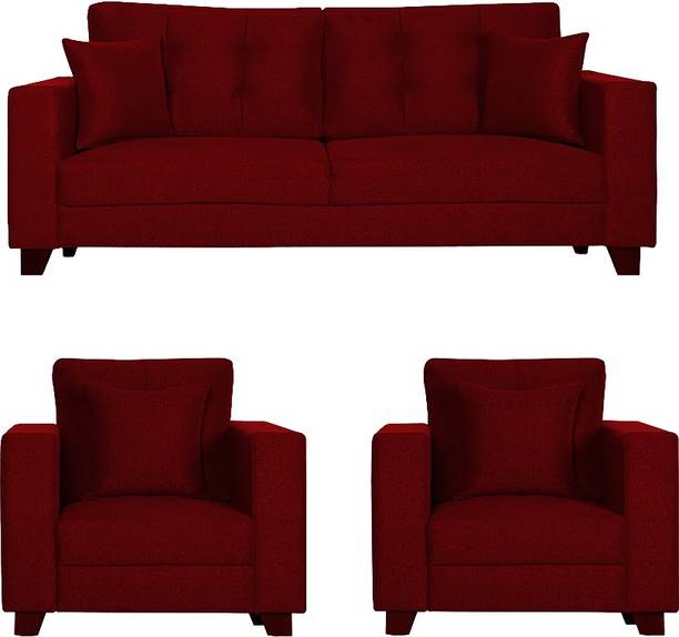 WESTIDO Deccan Fabric 3 + 1 + 1 Sofa Set