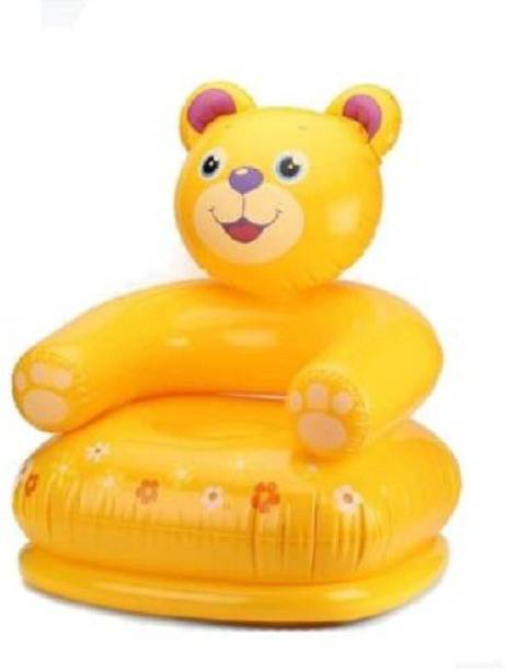 sankie Int_ex Original Inflatable Kids Happy Animal Teddy Air Chair Inflatable Sofa/ Chair R3 (Yellow) Inflatable Sofa/ Chair