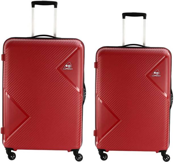 Kamiliant by American Tourister polypropylene set of 2 Suitcase Hard check in trolley bags (Medium 26" and Large 31" ) Check-in Suitcase - 31 inch