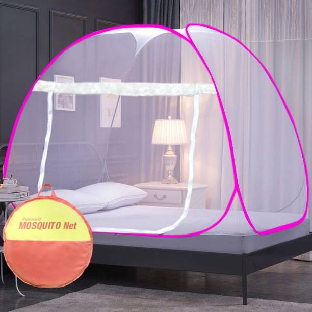 pamworld Polyester Kids Washable mosquito net foldable double bed Mosquito Net