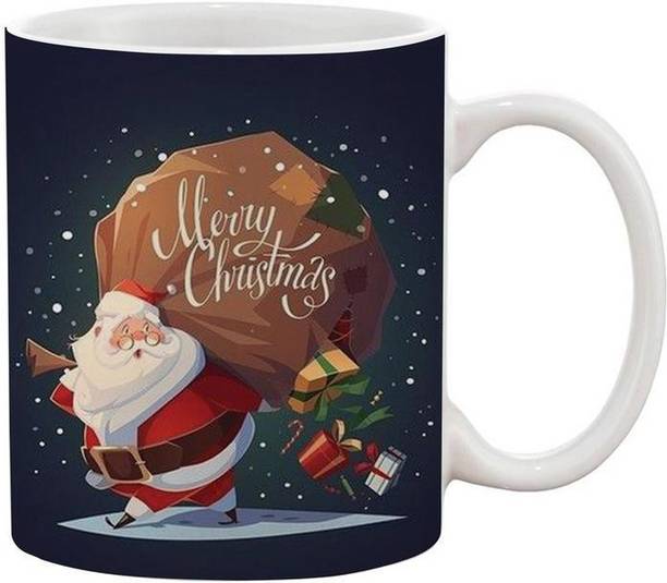 Flipkart SmartBuy Santa Merry Christmas Gift Ceramic Coffee Mug