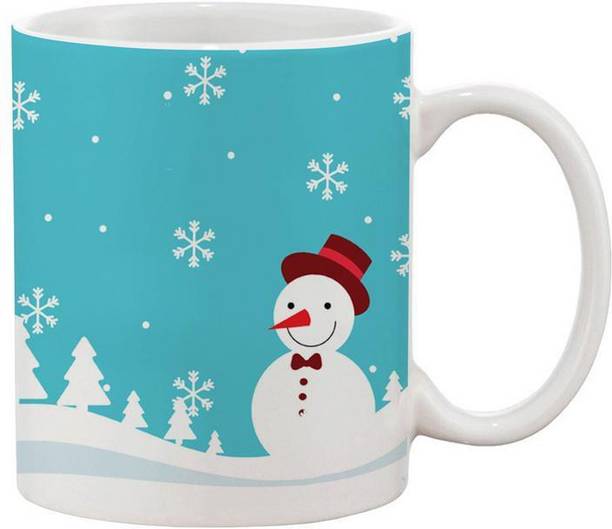 Flipkart SmartBuy Christmas Gift Cute Snowman Ceramic Coffee Mug