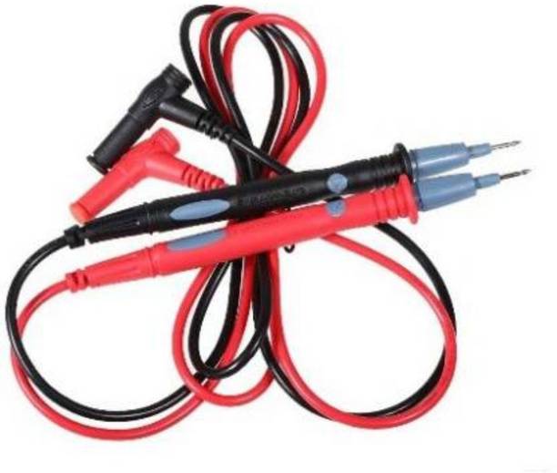 DHRUV-PRO 1000 Volt 20 Amp Universal Multimeter Lead Probes Plug Test Cable Wire Pen Thin Tip Needle for Multi Meter, Clamp Meter, Volt Meter, Electronic Work with Ultra Fine Imported High Quality Super Softer Antifreezing Silicon Probe for Digital Multimeter