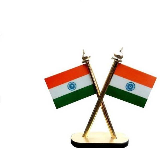 OPZET INDIA Car Dashboard Flag Rectangle Car Dashboard Flag