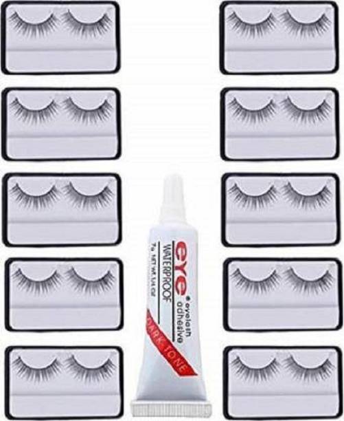 Miss Hot false eyelashes 10 pcs and 1 pcs eyelash glue