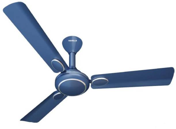 HAVELLS Fusion Prime Indigo Blue Decorative Ceiling fan 1200 mm Energy Saving 3 Blade Ceiling Fan