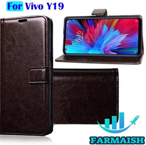 FARMAISH Flip Cover for Vivo Y19