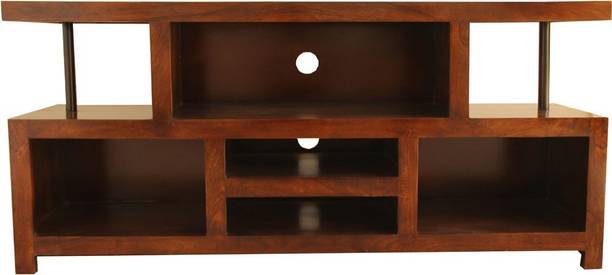 APRODZ Solid Wood TV Entertainment Unit
