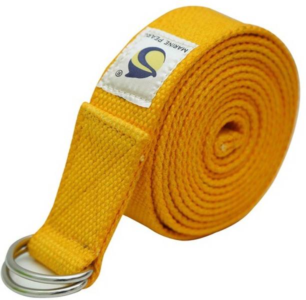 Marine Pearl 8 Ft Anti Skid Heavy Duty Cotton Yoga Strap For Stretching Cotton Yoga Strap