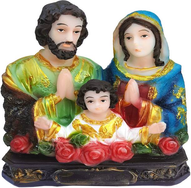 SK Craft Antique Holy Family Statue Assembled 13 cm Pack of 1