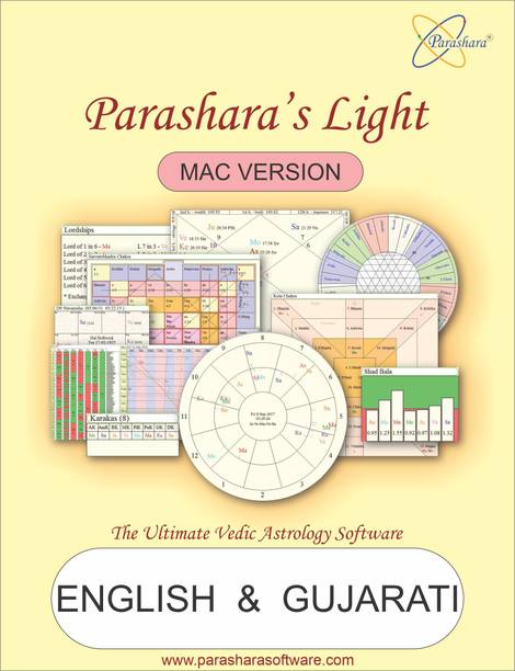 Parashara Light 9.0 English + Gujarati Mac Astrology Software (Professional Edition)