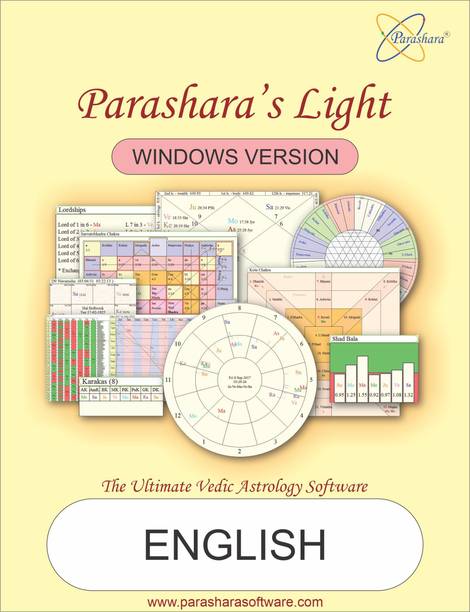 Parashara Light 9.0 English Astrology Software (Professional Edition) for Win.