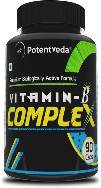 Potentveda Vitamin bcomplex Supplements for Men & Women 90 Capsules