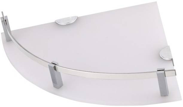 NEW WARE Fancy Acrylic Wall Mount Bathroom Shelf Corner/Wall Shelf Corner/Living Room Shelf Corner Acrylic Wall Shelf