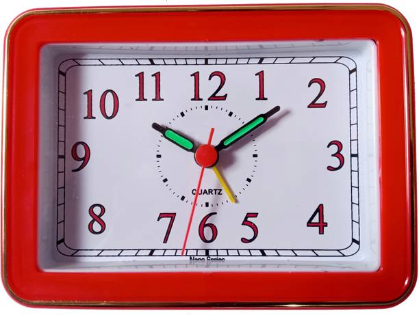 greatelms Analog Red Clock