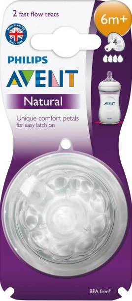 Philips Avent Natural 2 Fast flow Teats 6m+ Fast Flow Nipple