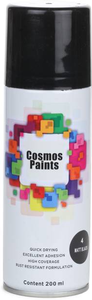 Cosmos Paints Matt Black Spray Paint 200 ml