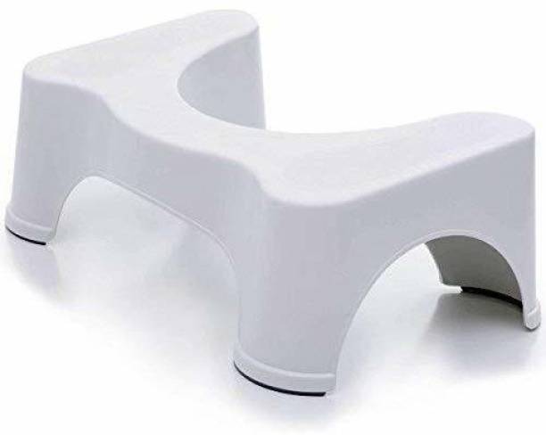 Exotic Mall Portable Sturdy Plastic Piles Relief Toilet Step Stool for Elderly Children Stool (White) Stool