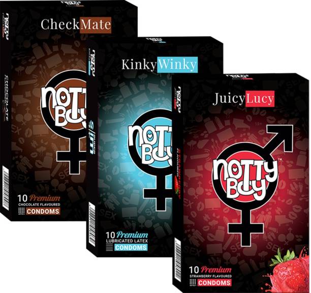 NottyBoy Ultra Thin, Chocolate Flavour and Strawberry Flavoured Condom