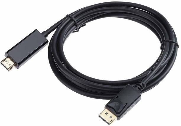 LipiWorld HDMI Cable 3 m Display Port Male to HDMI Male 1080P Gold Plated Cable Cord Adapter Converter for PC HDTV Laptop