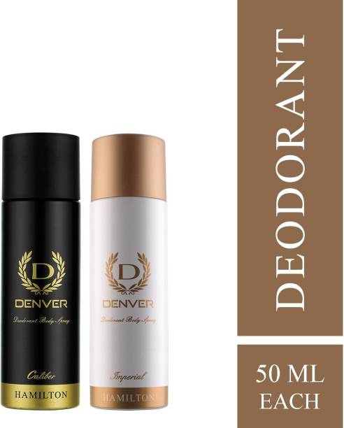 DENVER Caliber and Imperial Nano Combo Deodorant Spray  -  For Men